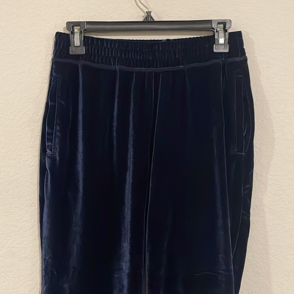 Fabletics Women’s Luxe Velour Joggers Small Blue Loungewear Gorpcore Activewear - Picture 8 of 17